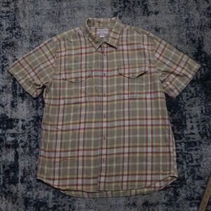 Filson Lightweight Alaskan Guide Shirt Mens X-Large Plaid Outdoor Utility EUC